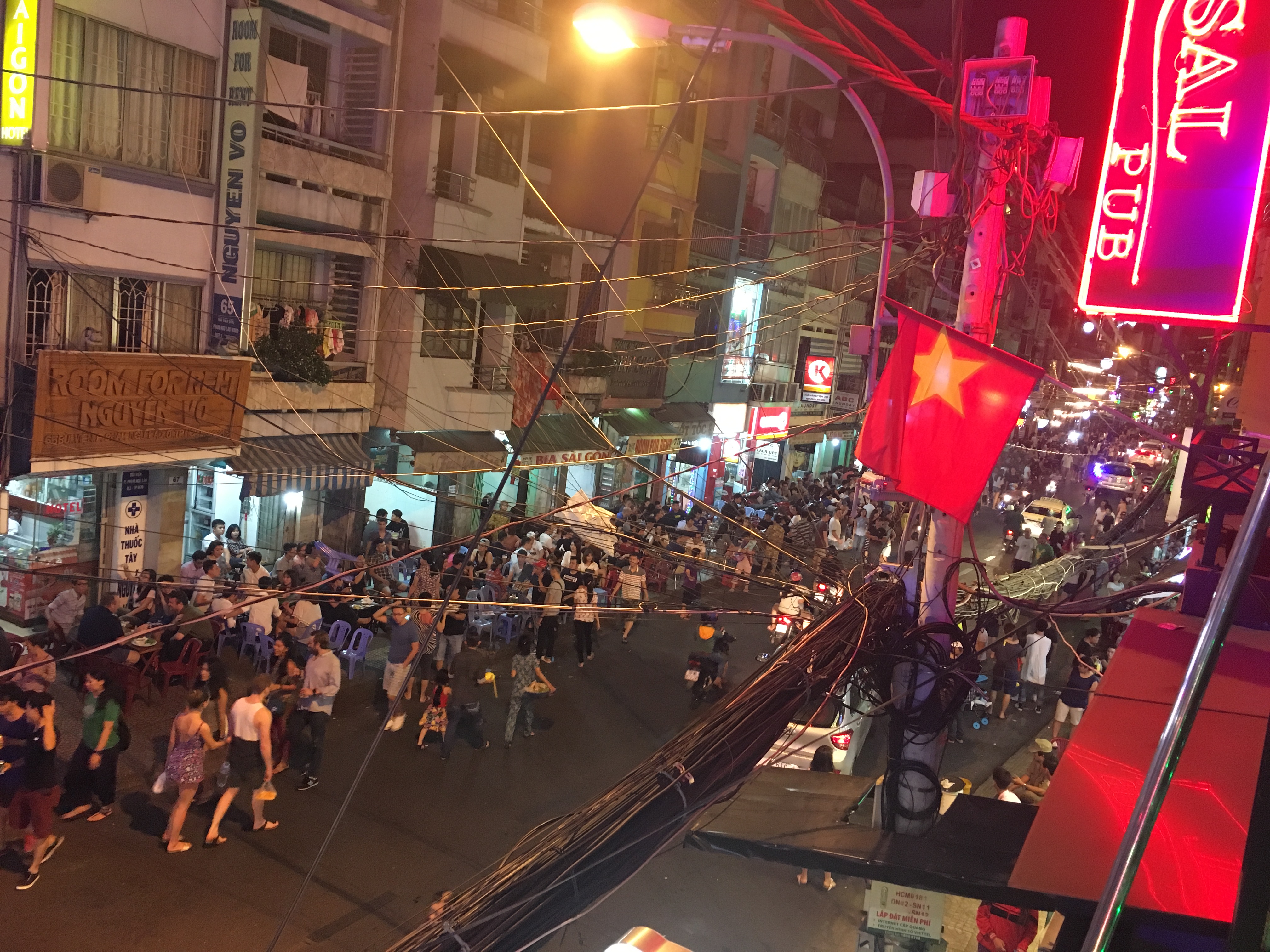 Bui Vien Street in Ho Chi Minh City, Vietnam.