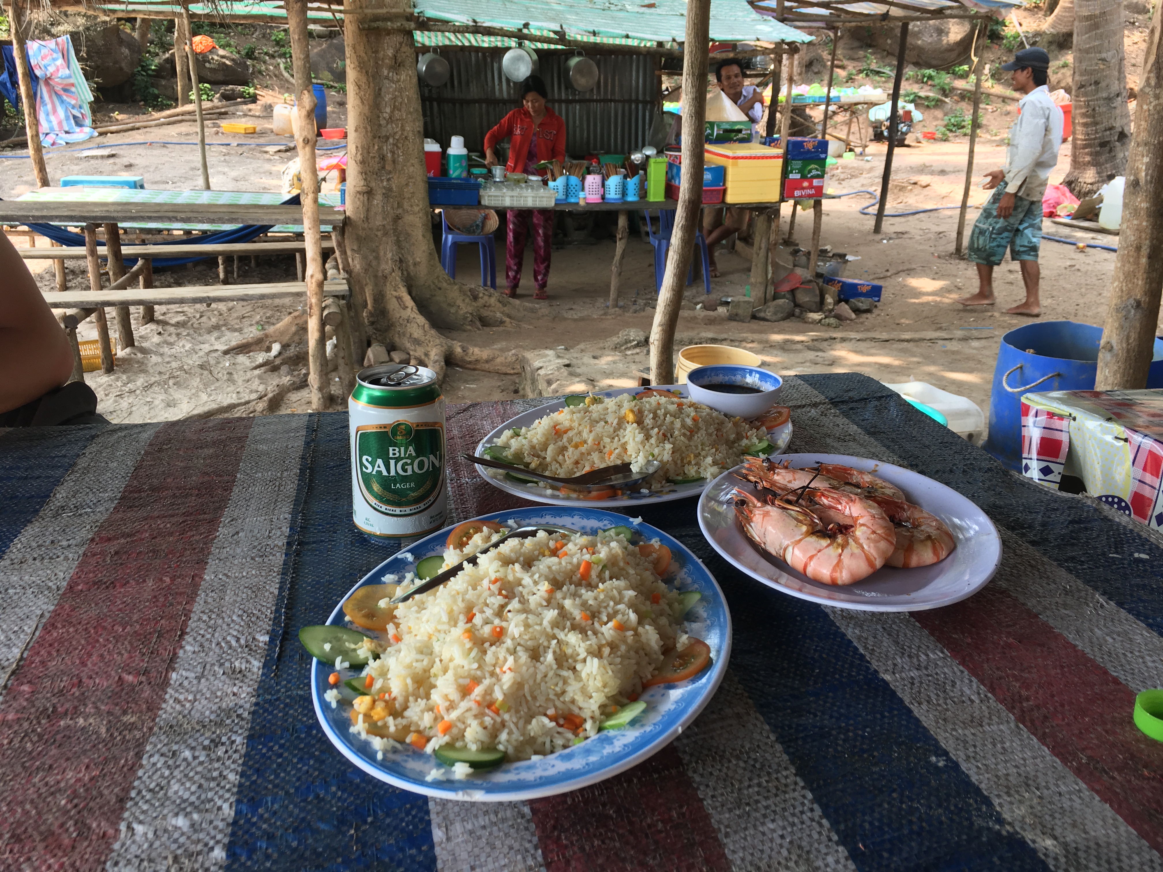 Lunch at one of the An Thoi islands of Phu Quoc, Vietnam.