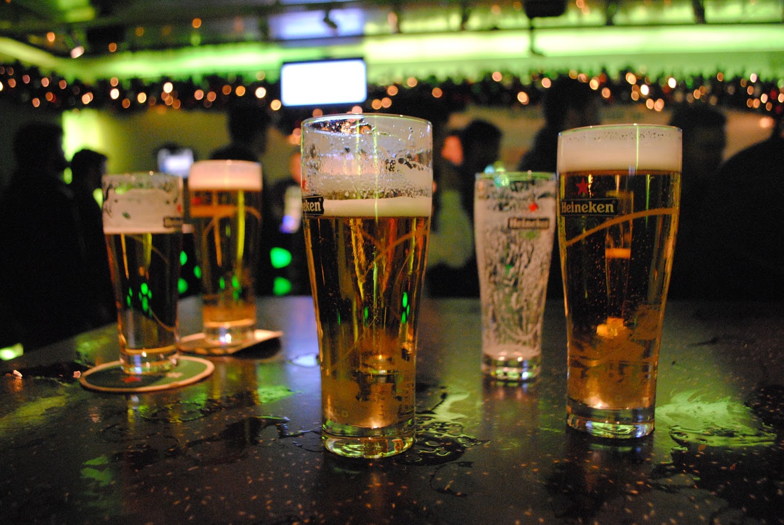 Beers at the Heineken Experience tour.