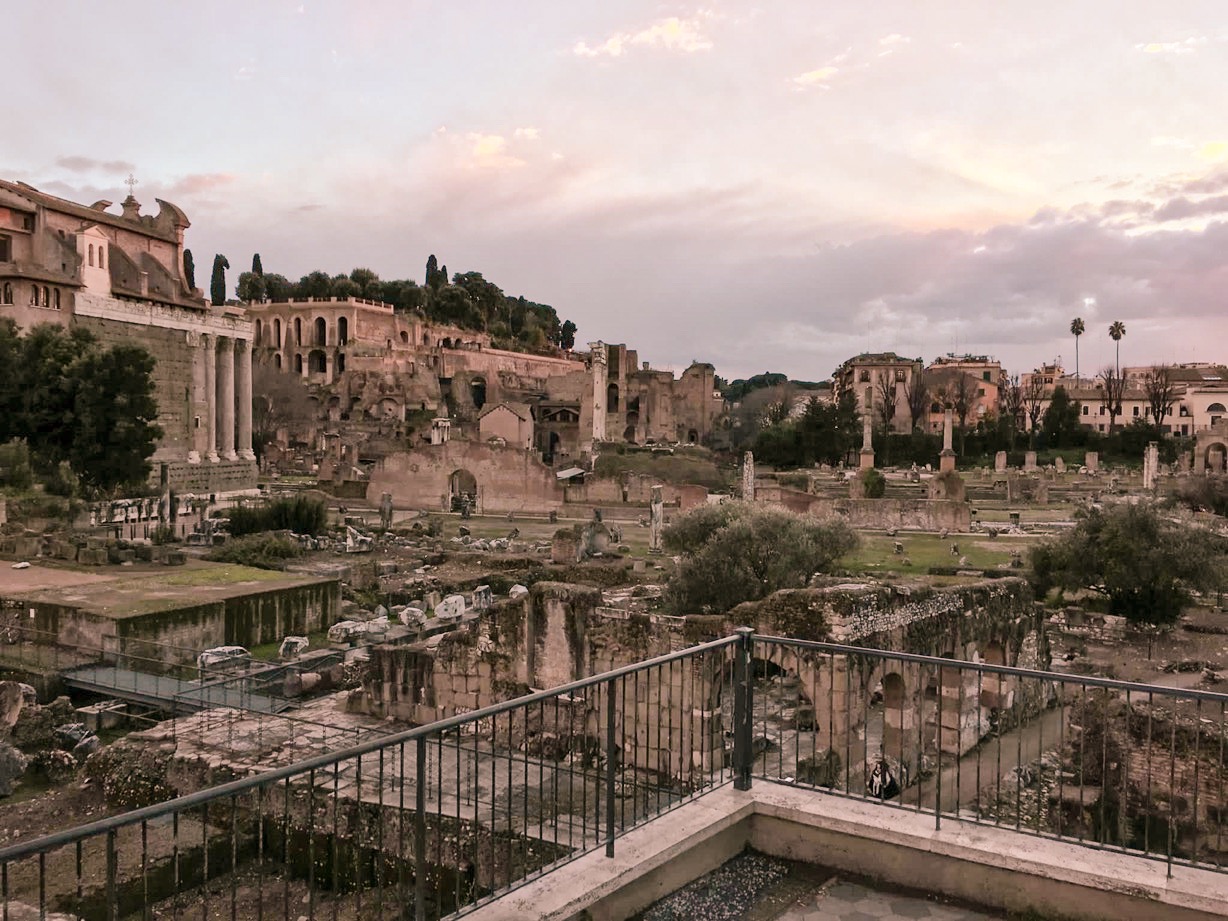 Sunset views in Rome.
