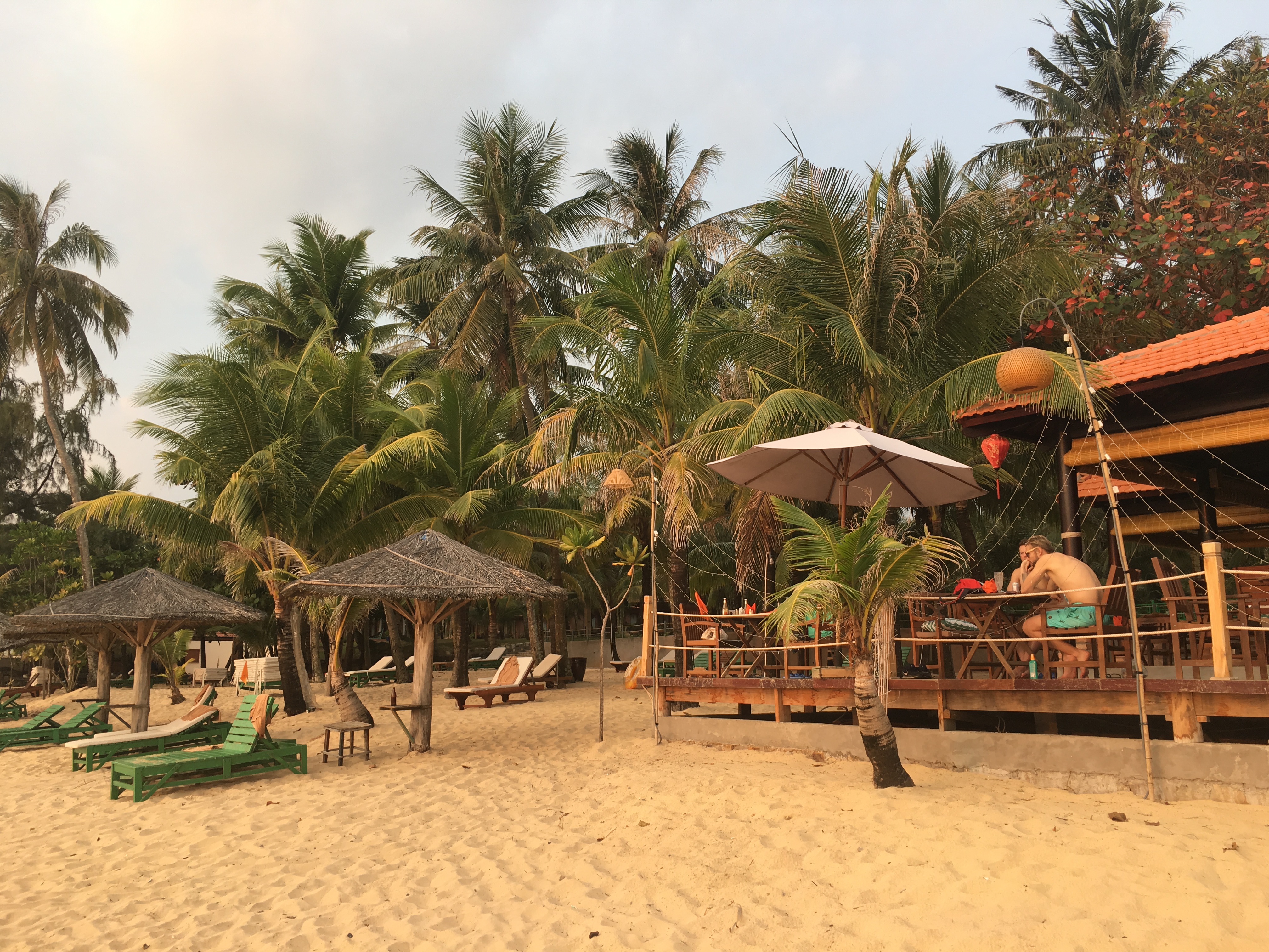 The beach at Thanh Kieu Beach Resort in Phu Quoc, Vietnam.