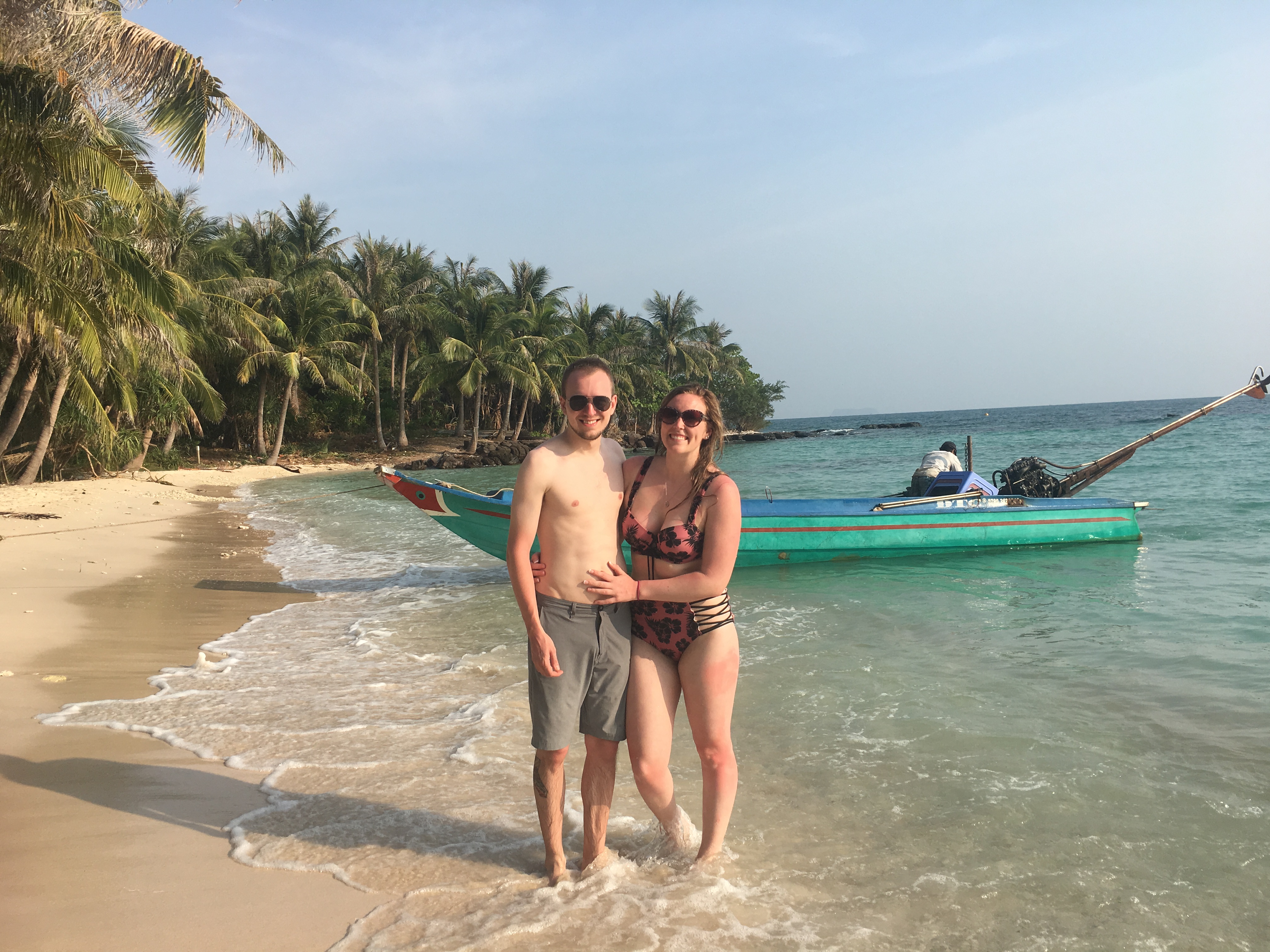 Ben and Erinn at the An Thoi islands of Phu Quoc, Vietnam.