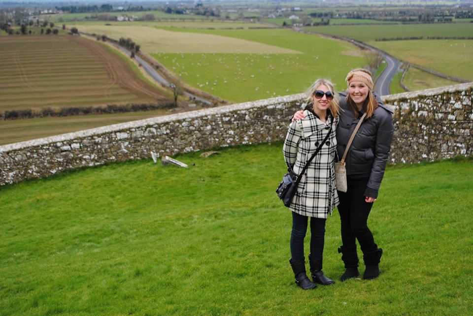 Olivia and Erinn at the Rock of Cashel.