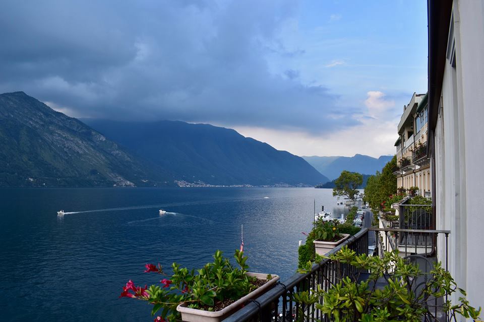 View from our room at the Grand Hotel Cadenabbia, Lake Como, Italy.