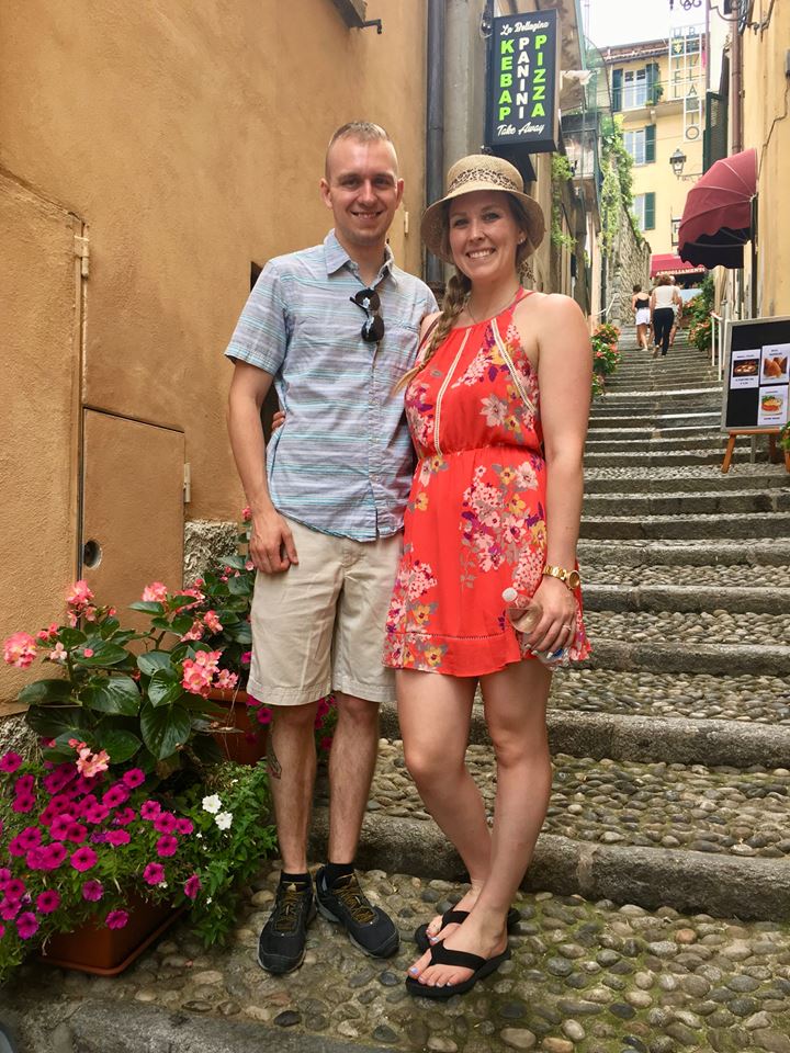 Ben and Erinn in Bellagio, Italy.