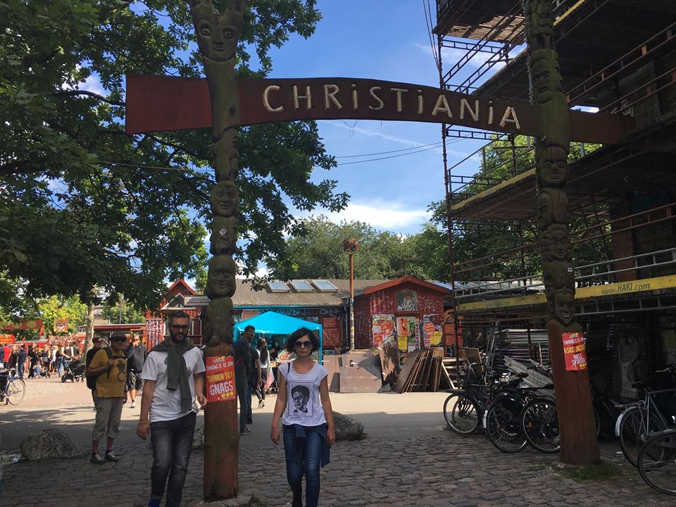 Free town Christiania in Copenhagen.