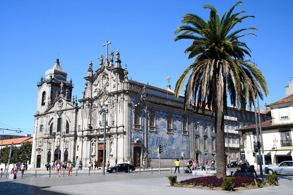The twin churches of Carmo and Carmelitas in Porto, Portugal.