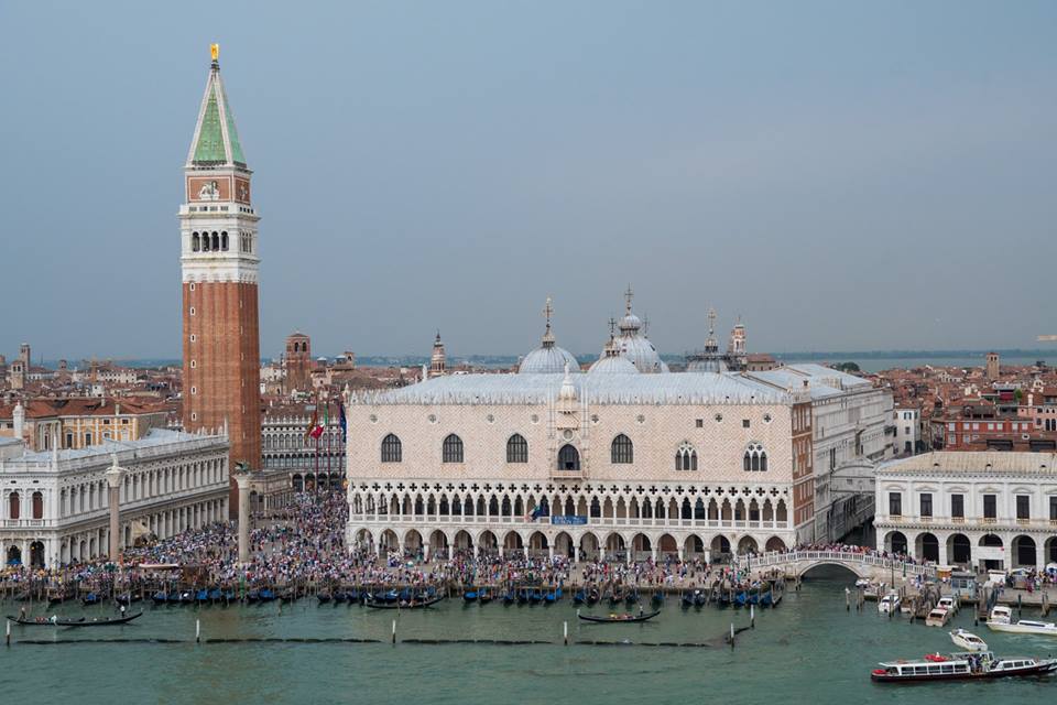 View of Venice and the Bridge of Sighs from the cruise ship.