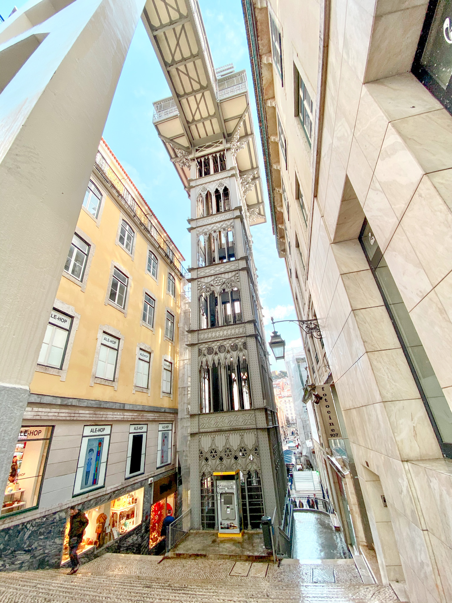 Santa Justa Lift, Lisbon, Portugal.