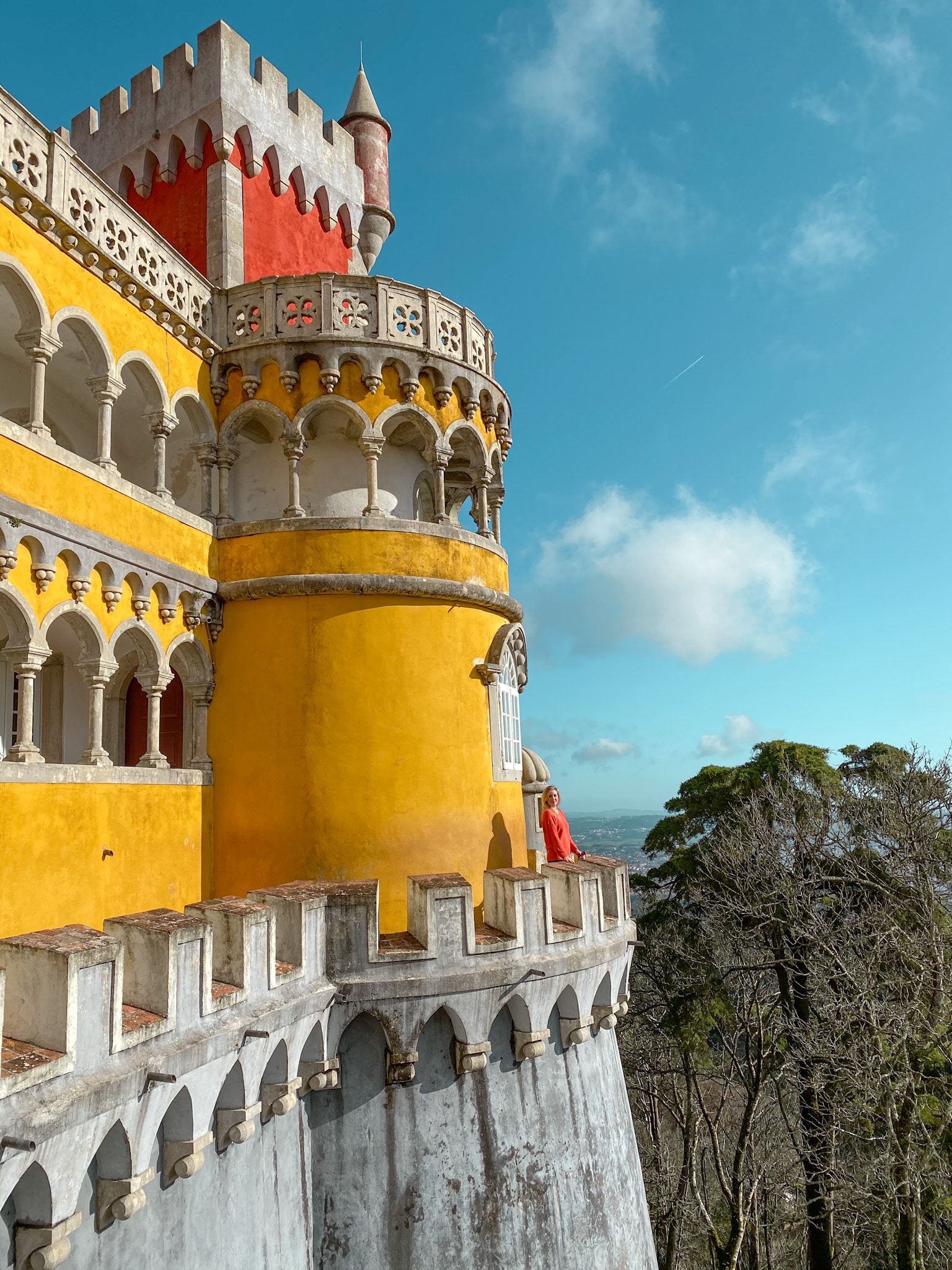 Erinn at Pena Palace in Sintra, Portugal.