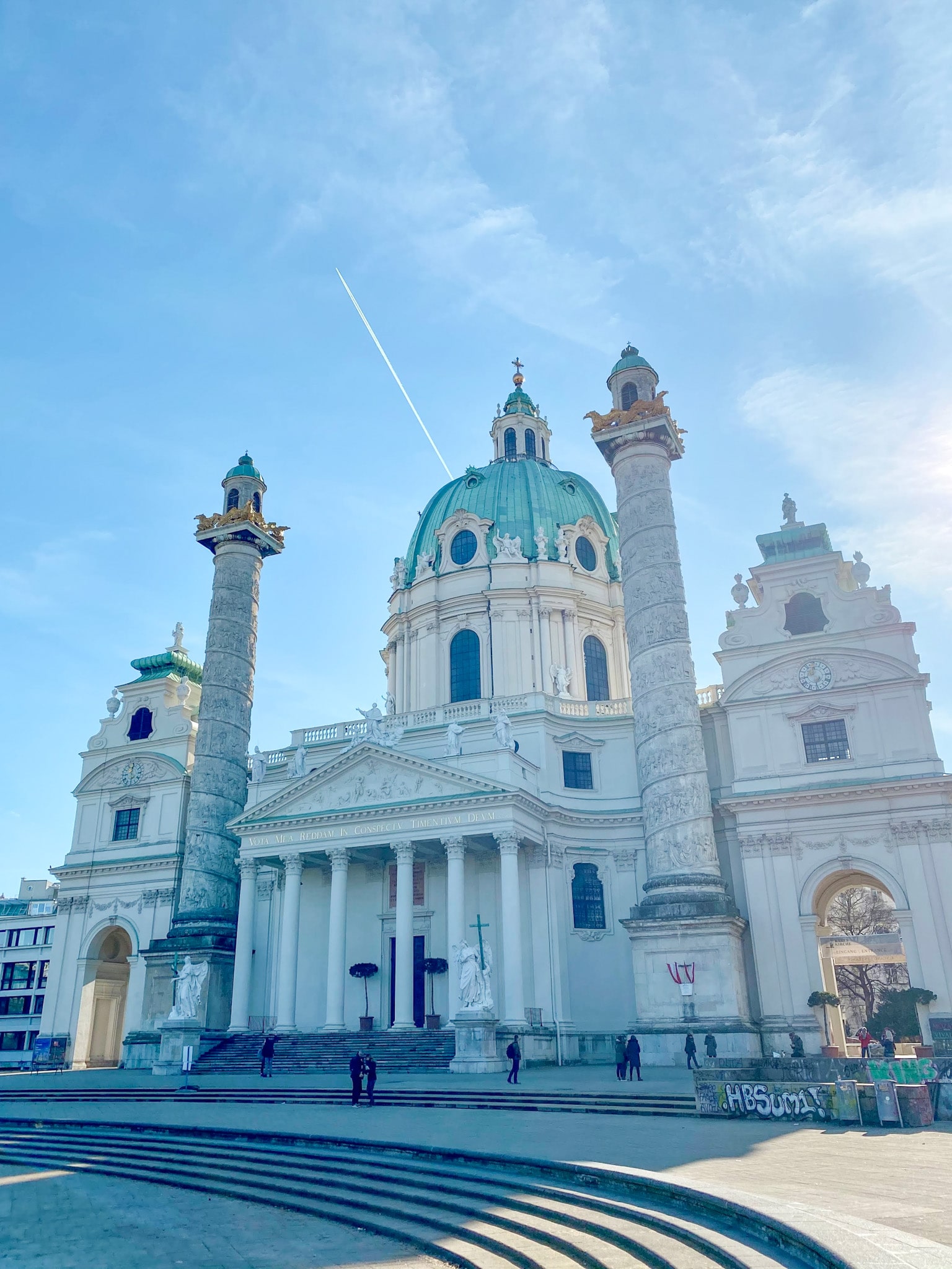 St. Charles' Church (Karlskirche) in Vienna, Austria.