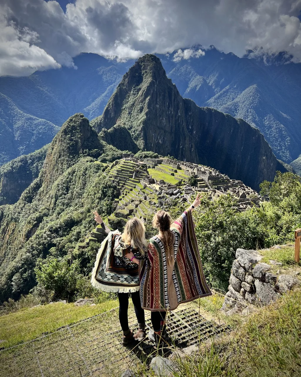 Olivia and Erinn at Machu Picchu